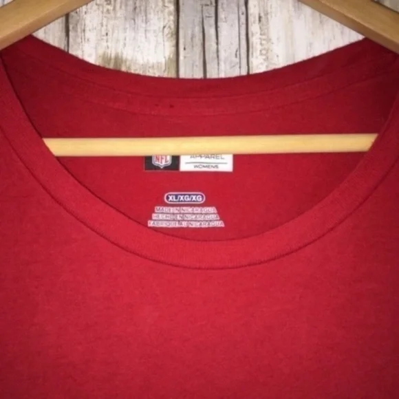 NFL Atlanta Falcons Red Long Sleeve Tee - Picture 3 of 4